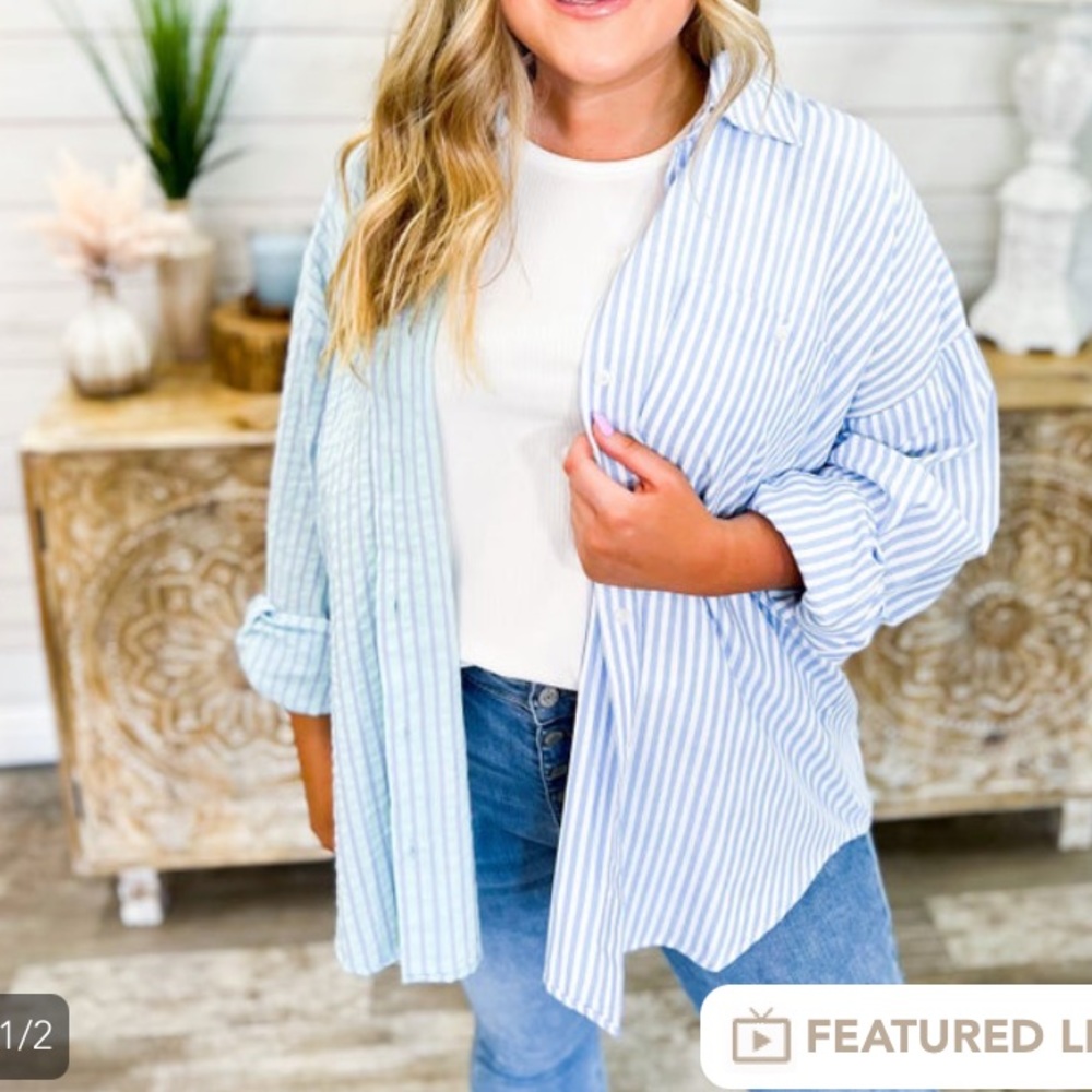 Two tone button down